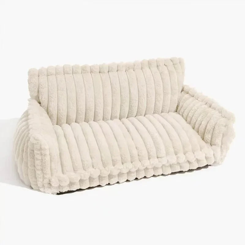 Stor ortopedisk & tvättbar hundbädd i fluffig design – med Stöd och Komfort